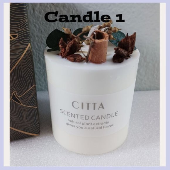 Bloom of Scent Candle 1, Home Candles, Candles, Candles with dried Flowers - Picture 2 of 7